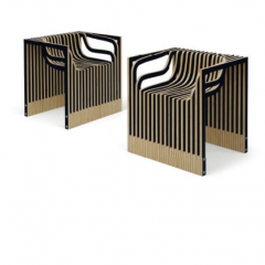 Pair of "Impression" chairs by Julian Mayor